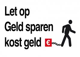 sparen kost geld zonder percentage